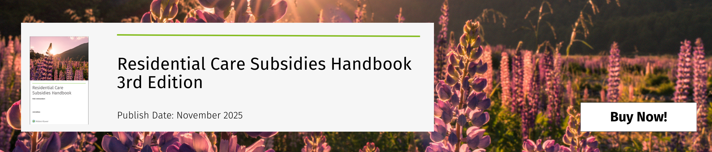 Residential Care Subsidies Handbook 3rd Edition